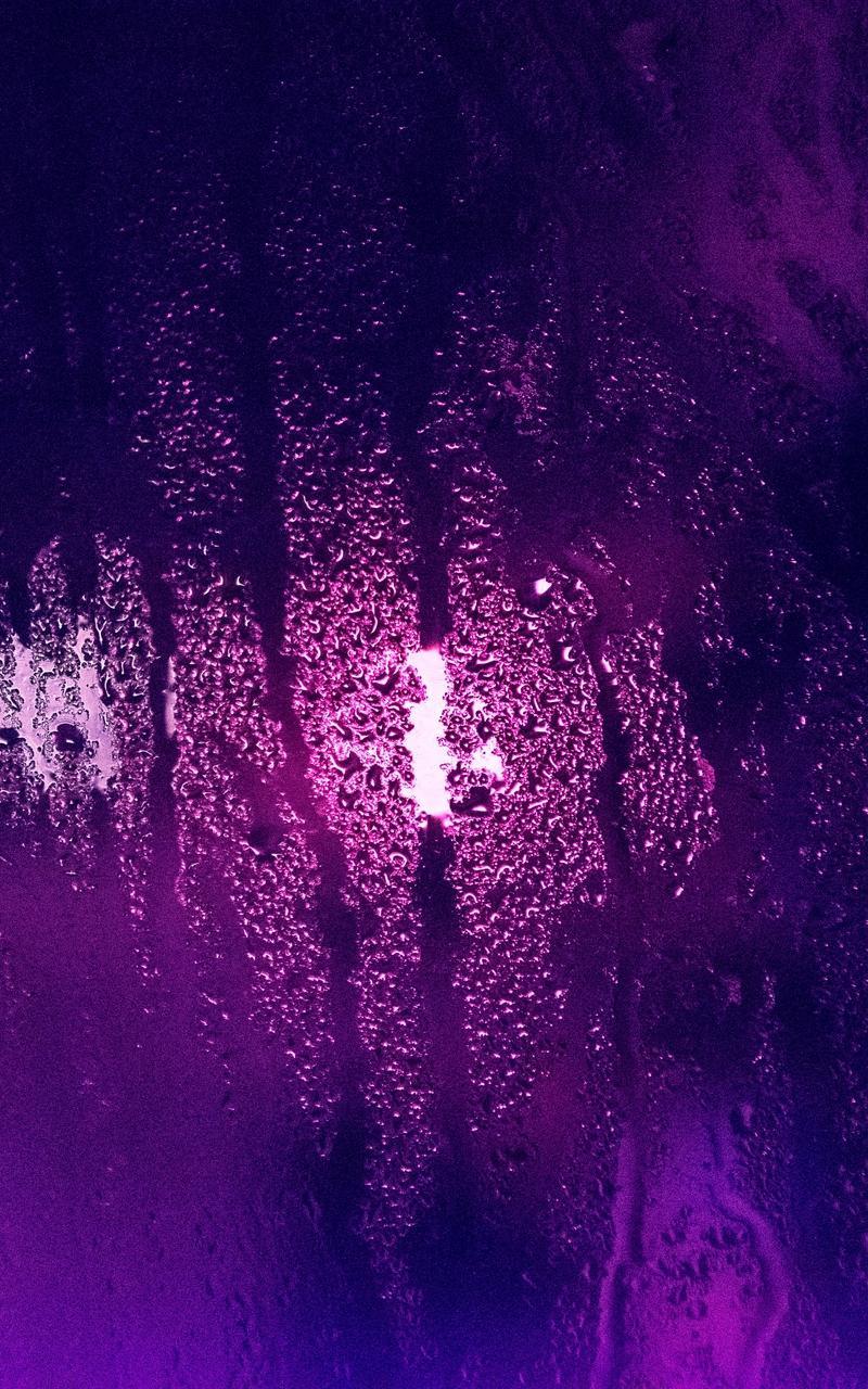 Regentropfen, Glas, Lila, Lichtschein, HD, Sperrbildschirm fürs iPhone