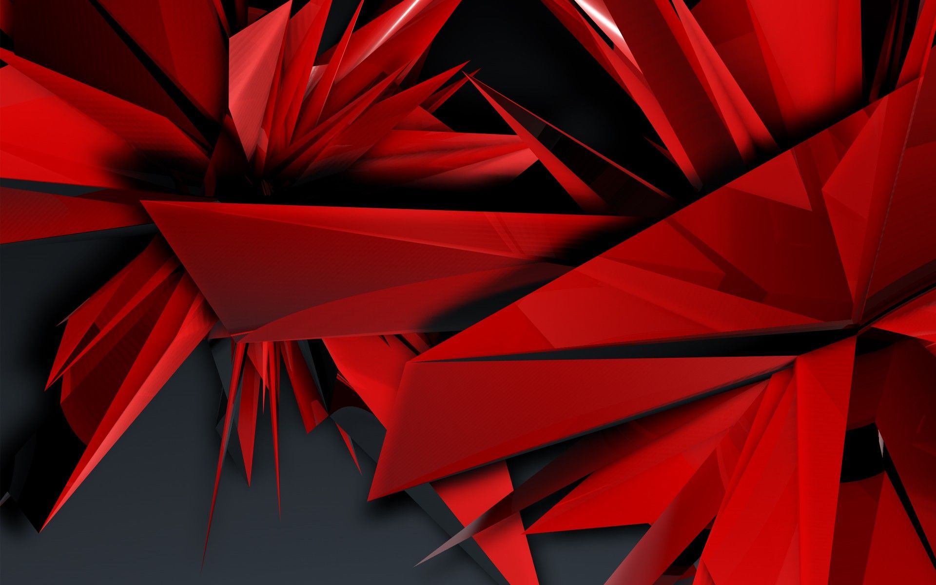 Abstrakt, Geometrisch, Spitze Formen, 3D-Kunst, 16:10, Full-HD-Hintergrundbild für den Desktop