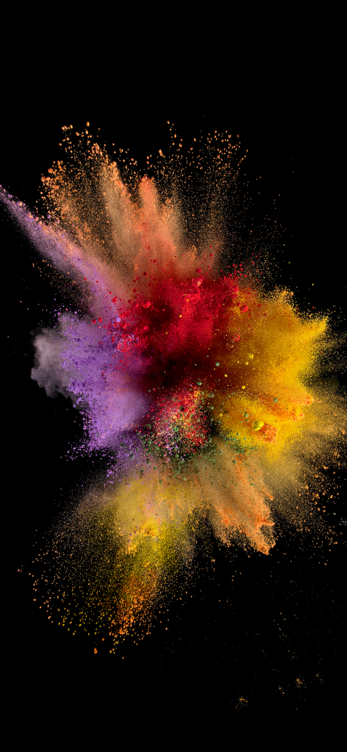 Farbexplosion, Pulver, Schwarzer Hintergrund, Wallpaper