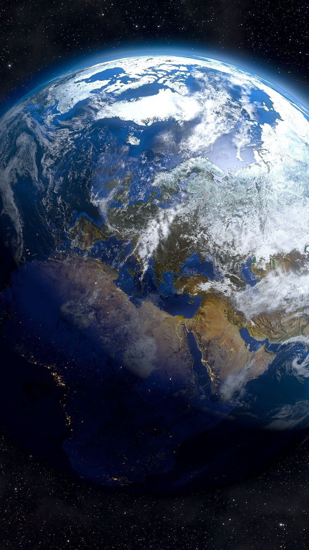 Erde, Blauer Planet, Weltraum, Wolken, Full HD, Hintergrundbild fürs Handy