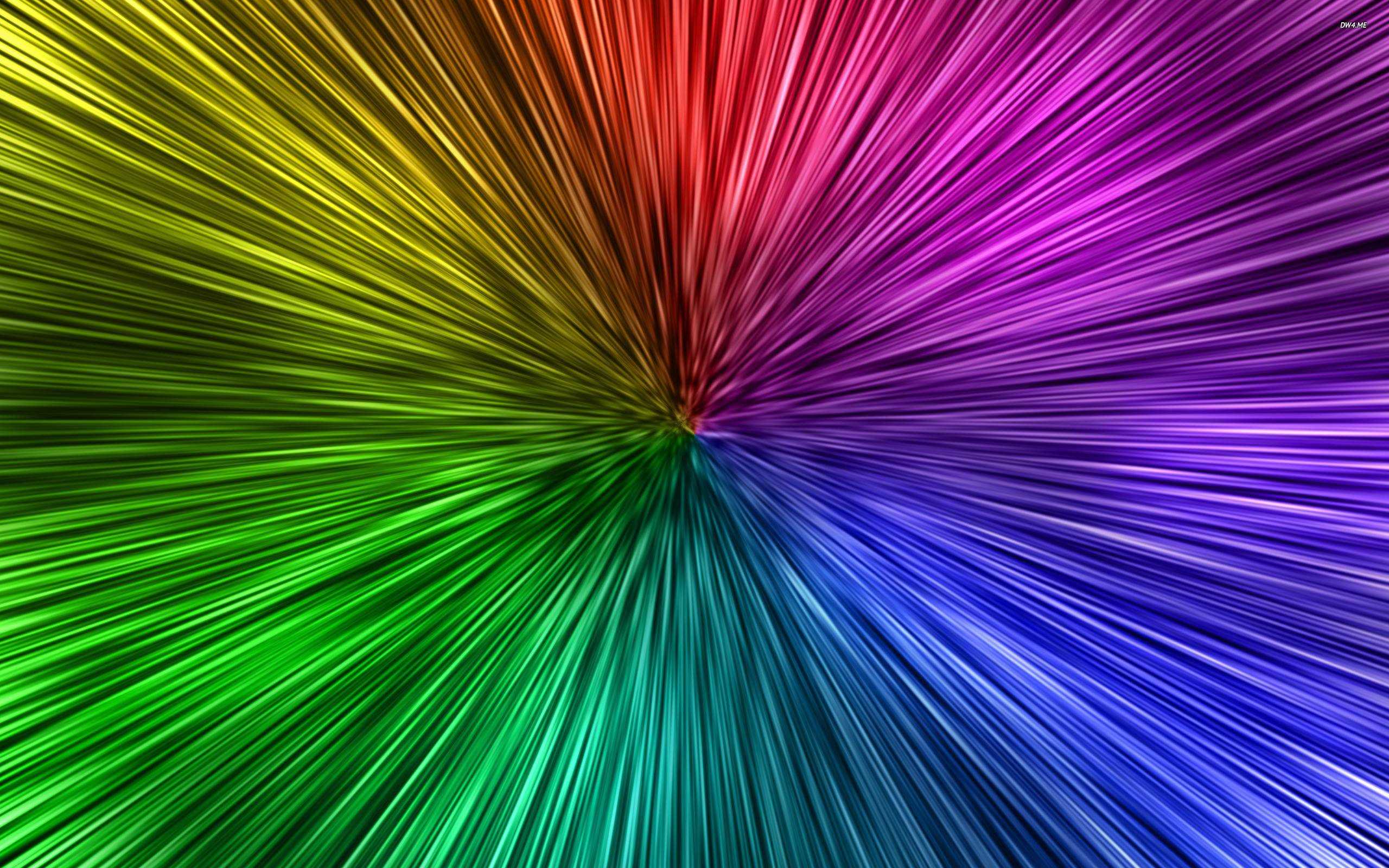 Lichtstrahlen, Explosion, Regenbogenfarben, Zoom-Effekt, Abstrakt, 2K, Breitbild-Hintergrundbild