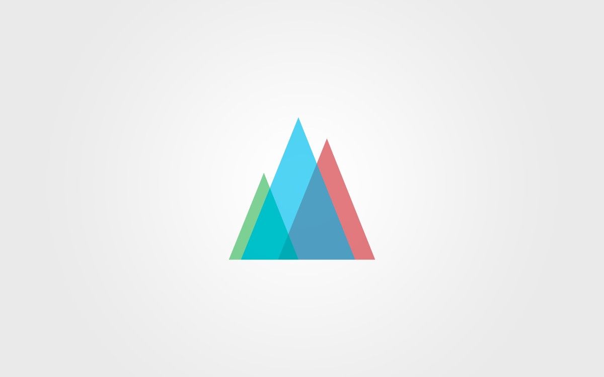 Dreiecke, Logo, Minimalistisch, Weiß, Hintergrundbild