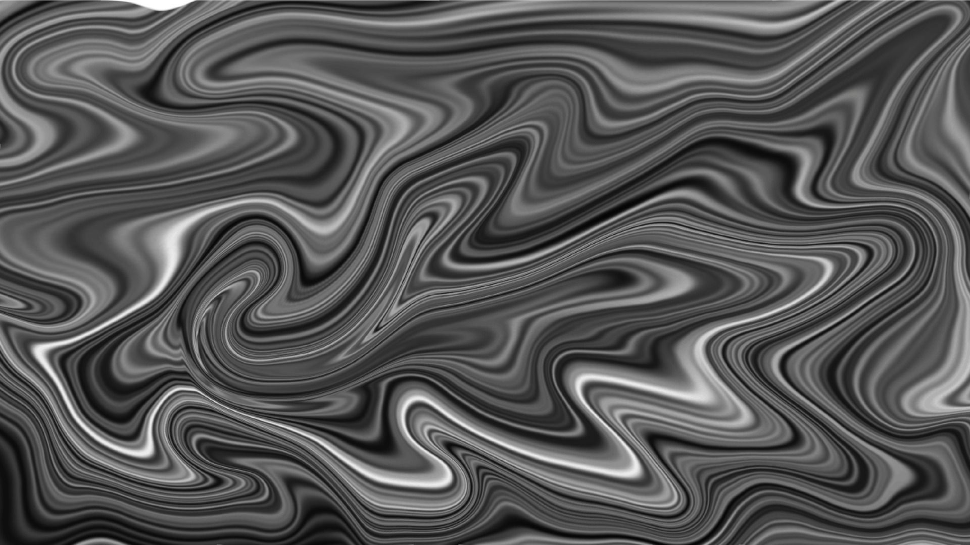 Marmoroptik, Schwarz-Weiß, Wellenlinien, Flüssige Formen, Psychedelisch, Full HD, Breitbild-Hintergrundbild