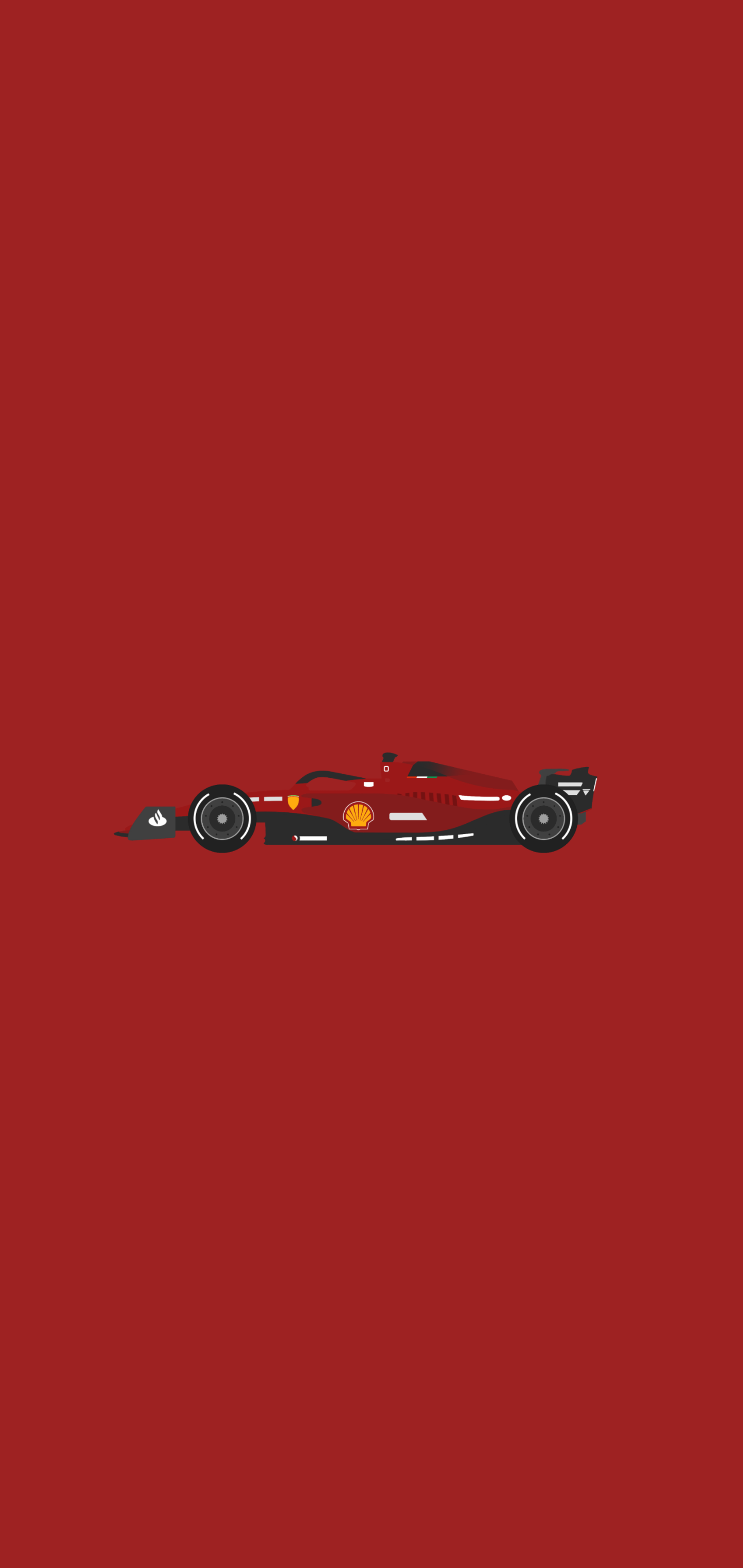 Formel 1, Ferrari, Minimalistisch, Roter Hintergrund, QHD+, Sperrbildschirm fürs iPhone