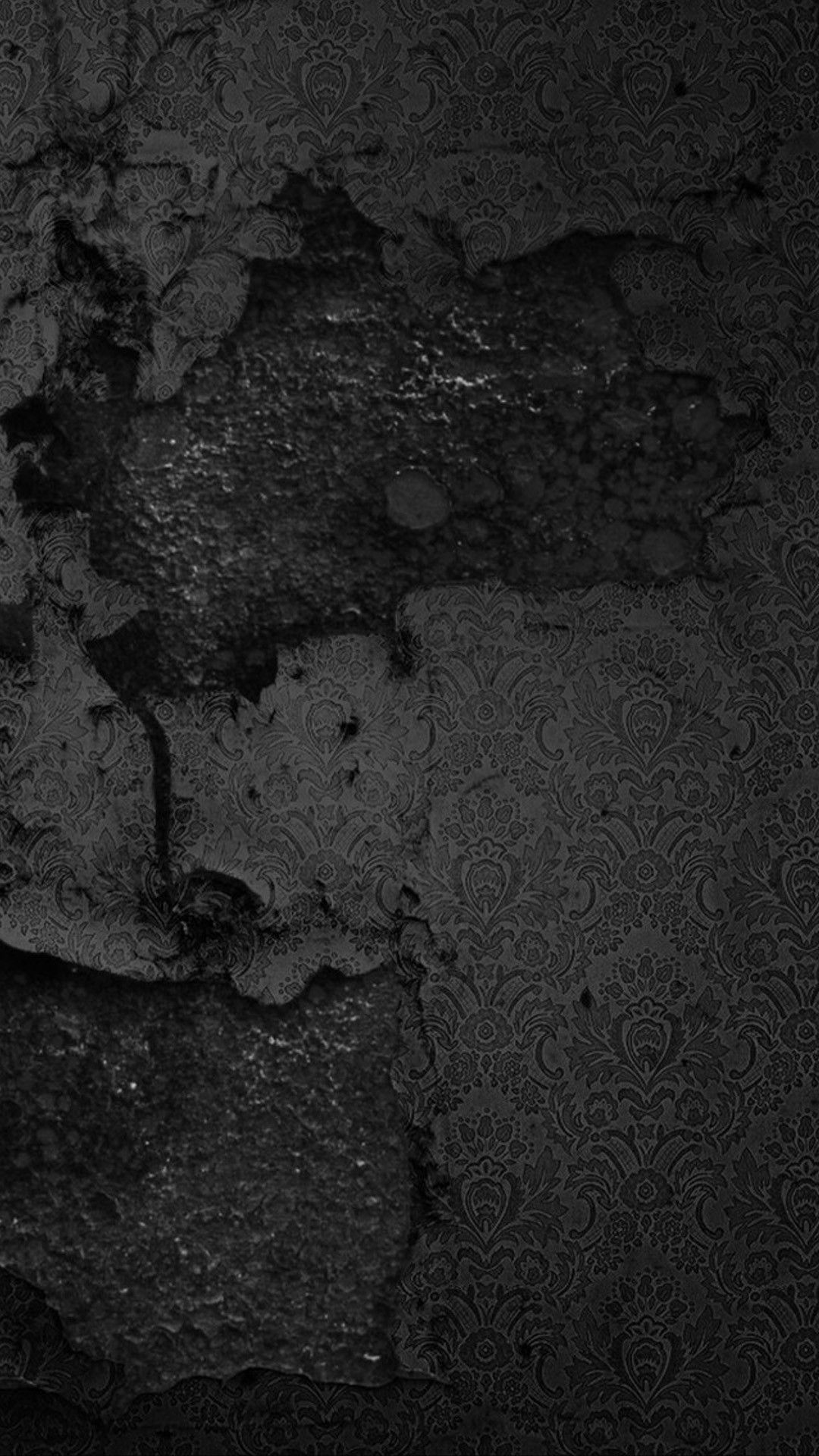 Beton, Schwarz, Abblätternd, Dunkel, Full HD, Sperrbildschirm fürs iPhone