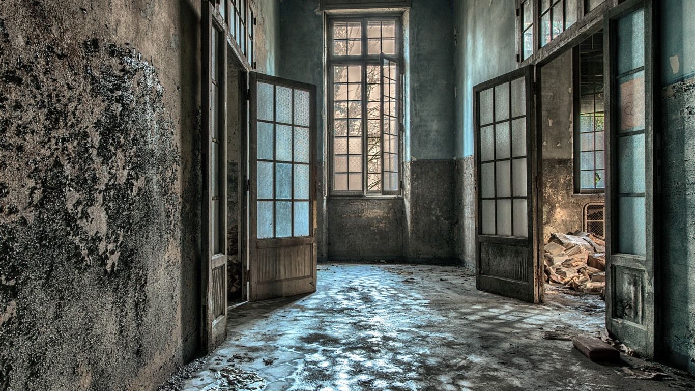 Lost Place, Verlassenes Gebäude, Korridor, Verfall, HD, Desktop-Hintergrund für Windows