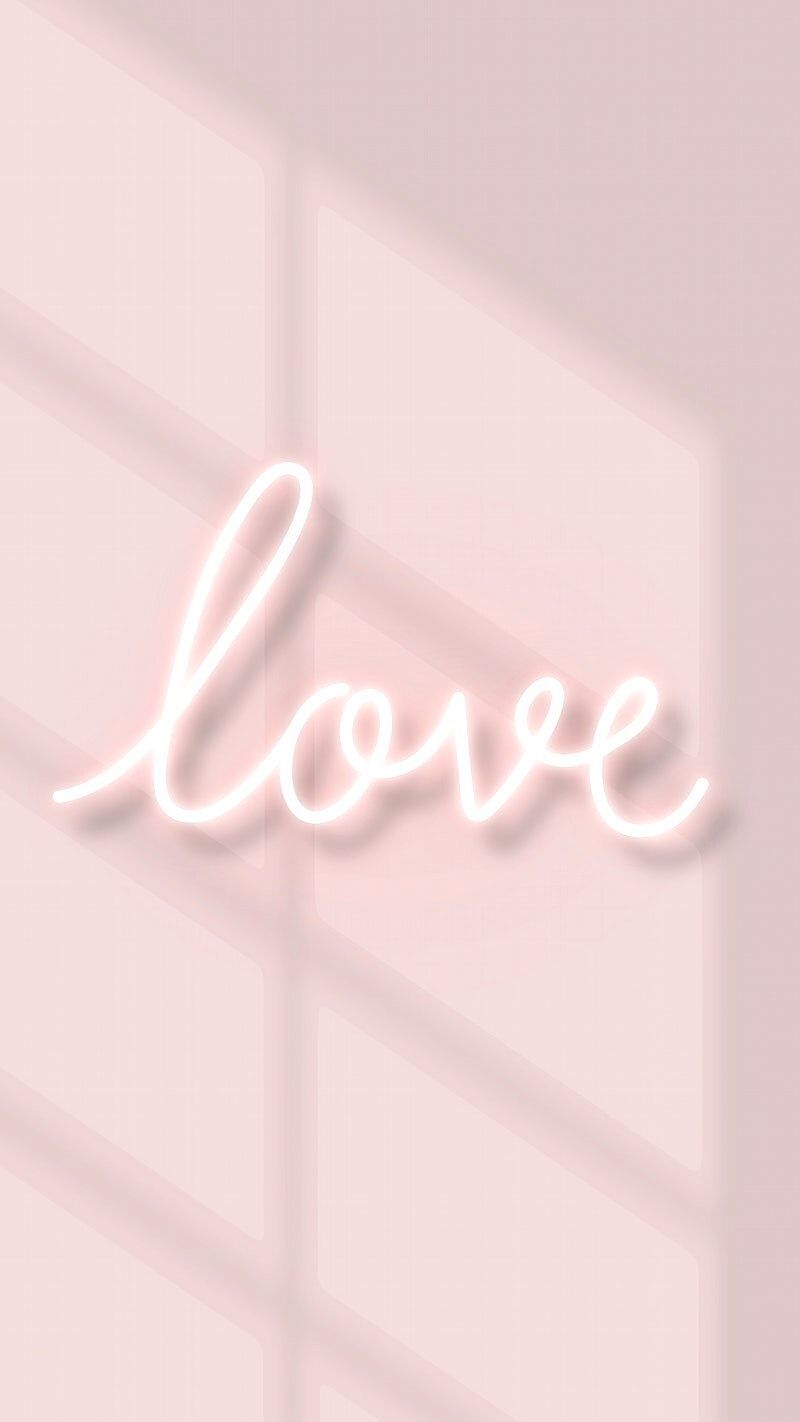 Love, Neonschrift, Rosa, Fensterschatten, HD, Sperrbildschirm fürs iPhone