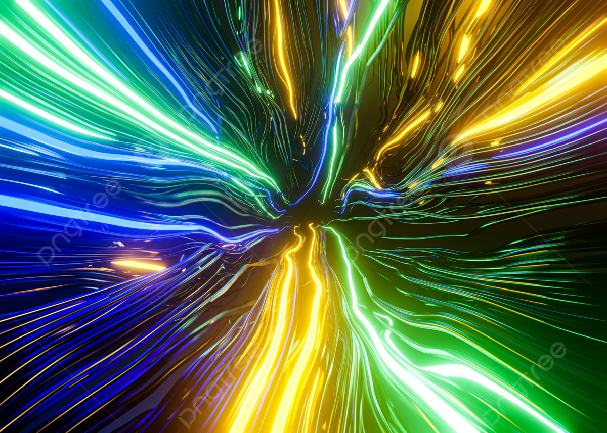 Lichtstreifen, Geschwindigkeit, Grün, Gelb, Abstrakt, Hintergrundbild