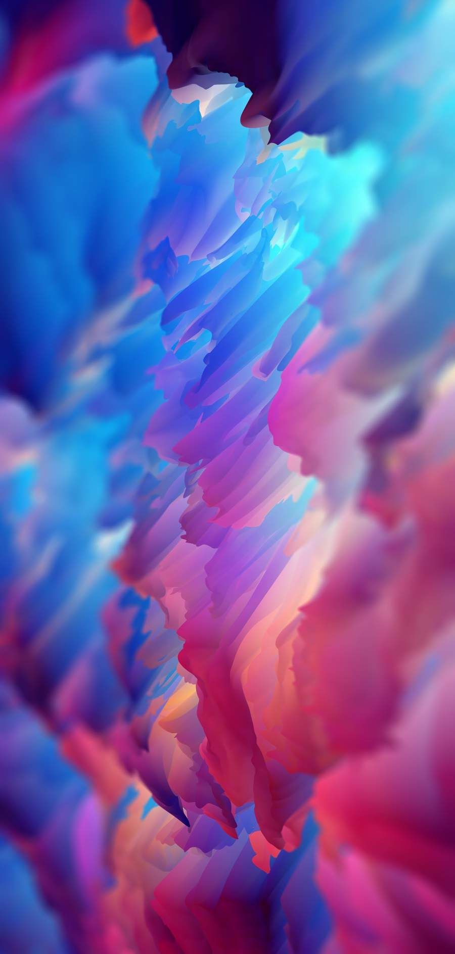 Farbwolken, Rauch, Pink-Blau, Abstrakt, Hochformat, HD, Hintergrundbild fürs Handy