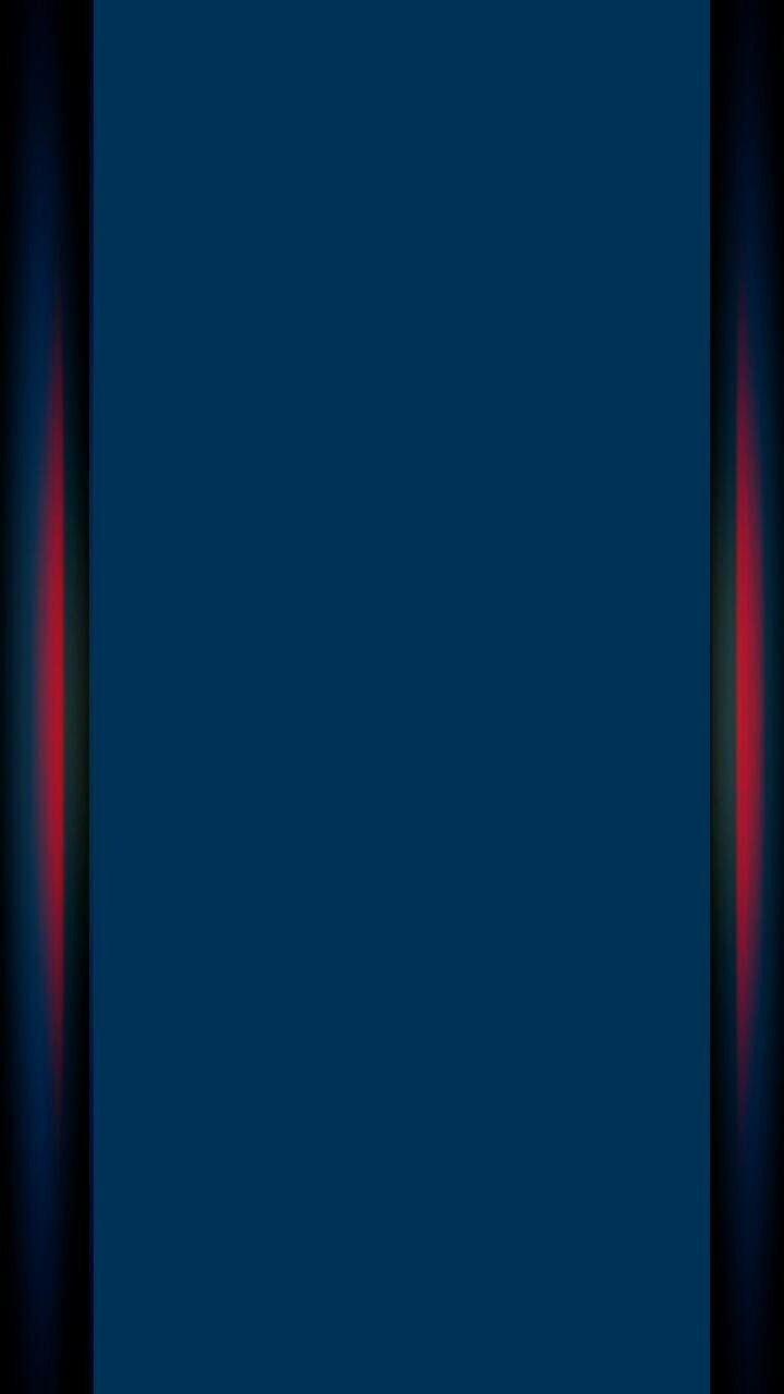 Dunkelblau, Roter Streifen, Minimalistisch, Hintergrundbild für iPhone und Android