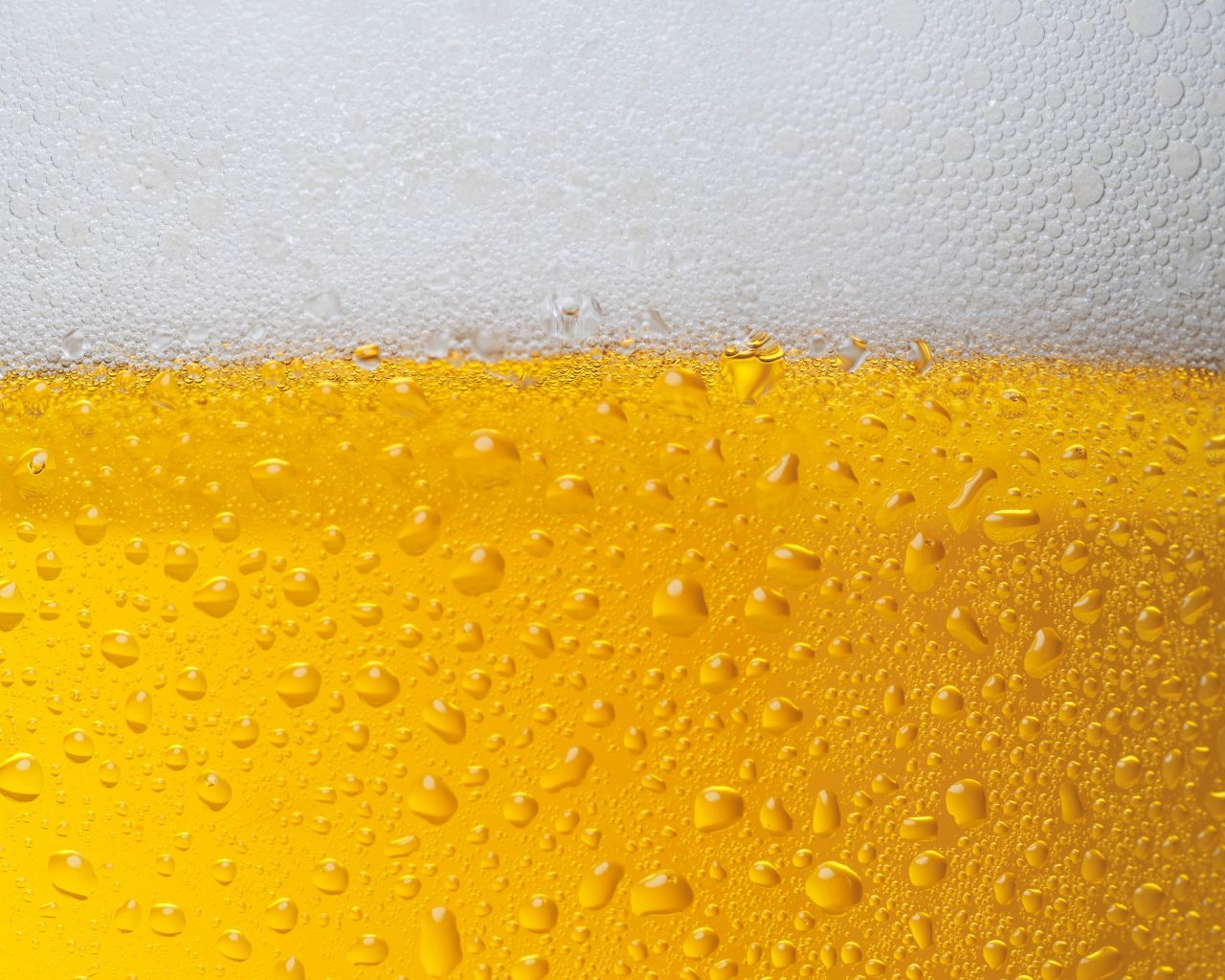 Bierschaum, Goldgelb, Bläschen, Nahaufnahme, Textur, HD, Desktop-Hintergrund für Windows