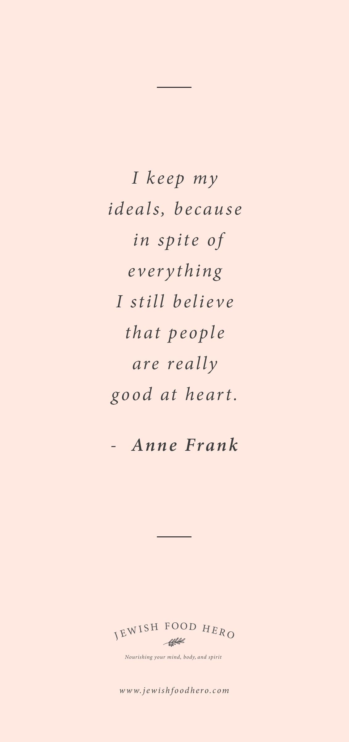 Anne Frank, Zitat, Rosa Hintergrund, Minimalistisch, Typografie, Sperrbildschirm fürs iPhone