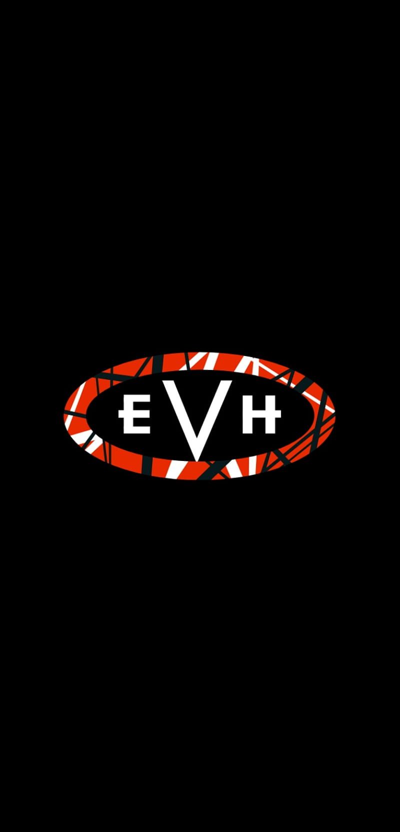EVH, EVH-Logo, Schwarzer Hintergrund, Minimalistisch, HD, Sperrbildschirm fürs iPhone