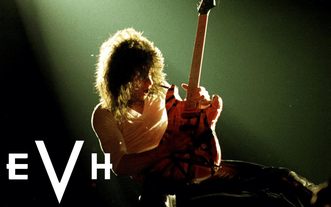 Eddie Van Halen, EVH, Frankenstrat, Grünes Licht, Gitarrensolo, HD, Desktop-Hintergrund