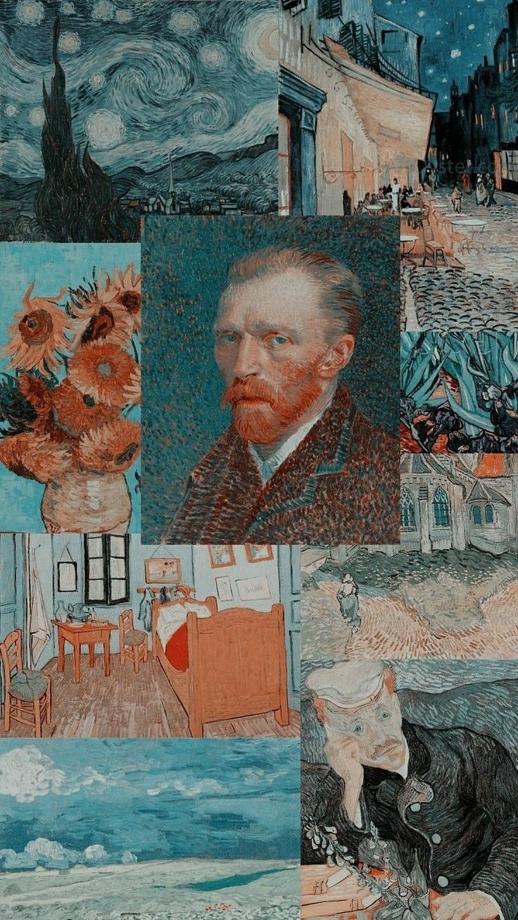 Vincent van Gogh, Selbstbildnis, Gemälde-Collage, Ästhetik, Android-Hintergrundbild