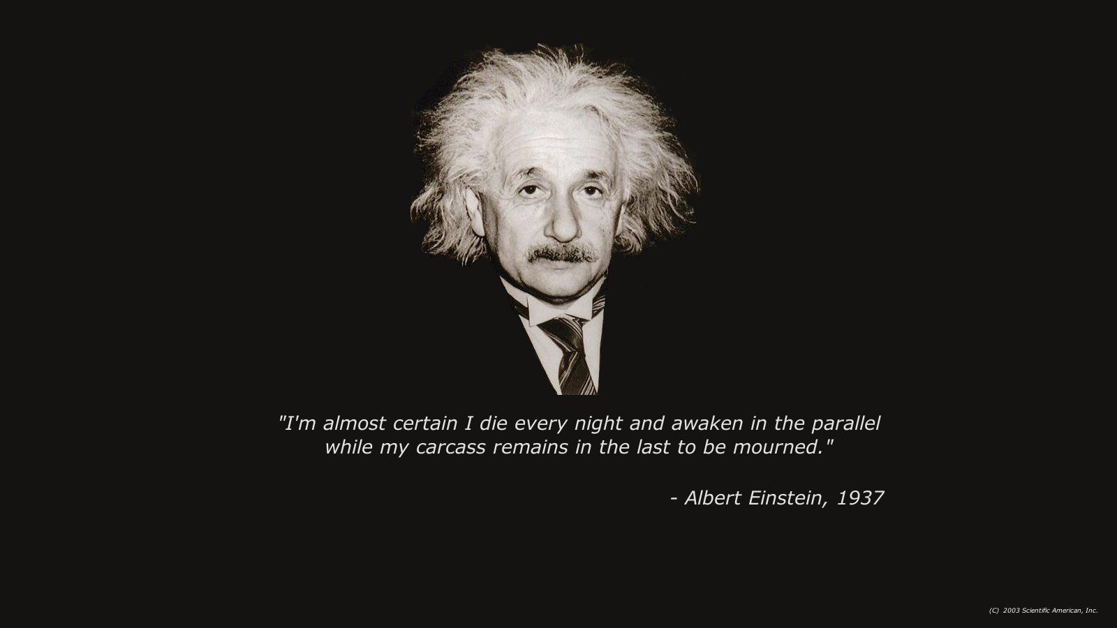 Albert Einstein, Zitat, 1937, Schwarzer Hintergrund, Porträt, HD Wallpaper