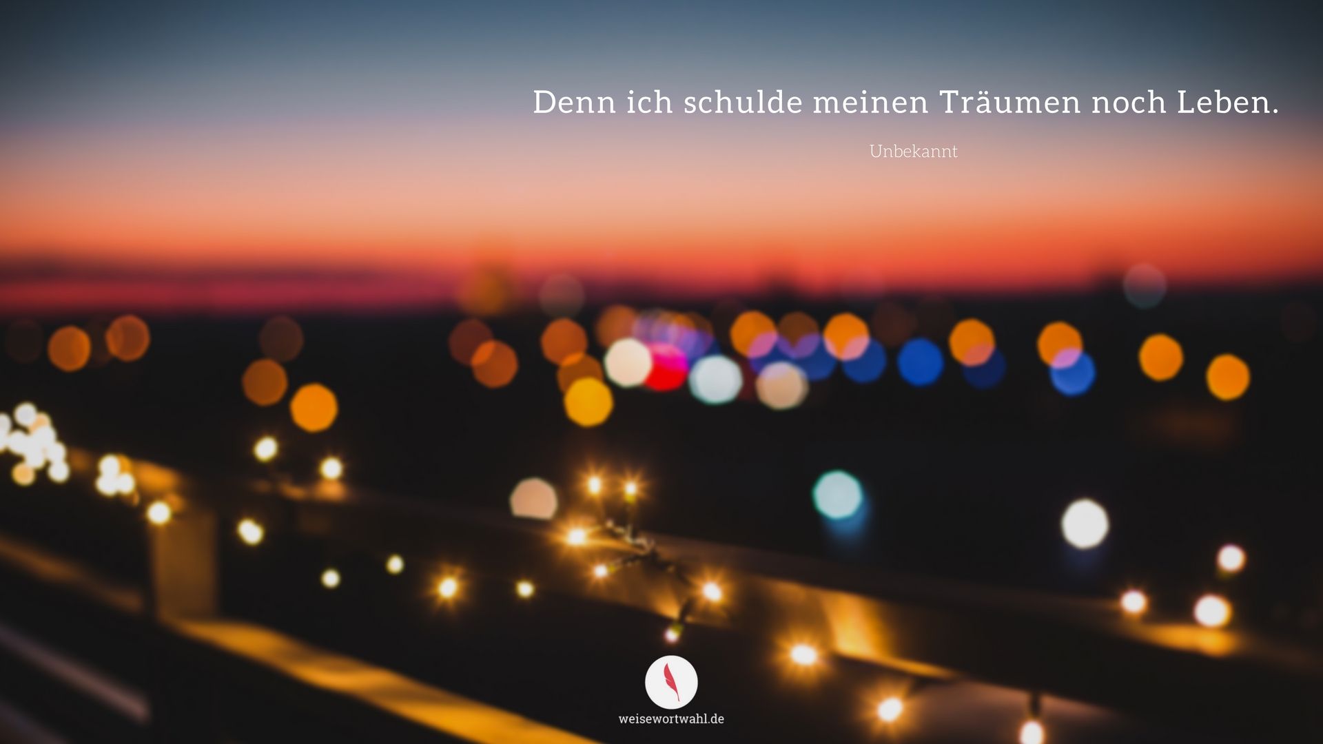 Zitat, Bokeh, Lichter, Abenddämmerung, Stadt, Unschärfe, Full HD, Laptop-Hintergrundbild