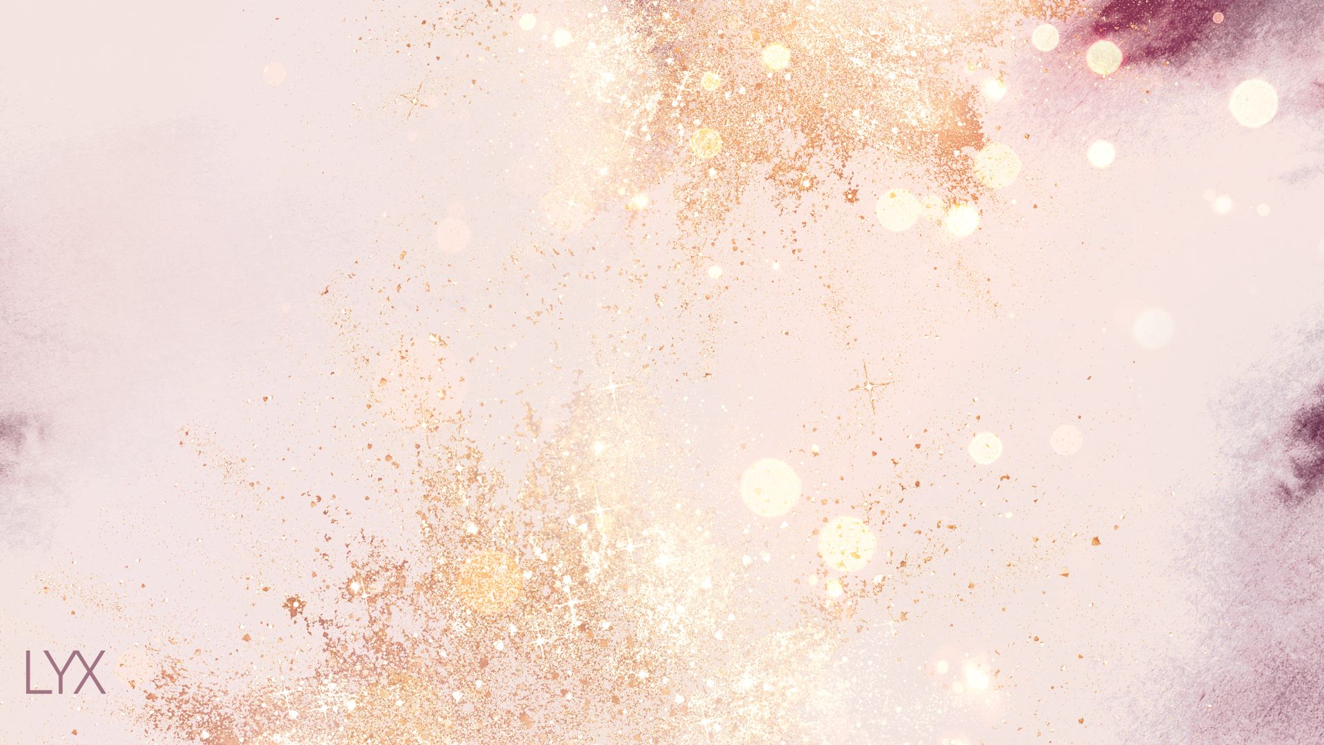 Abstrakt, Goldglitzer, Rosa, Bokeh, Pastellfarben, 16:9, Full-HD-Hintergrundbild für den Desktop