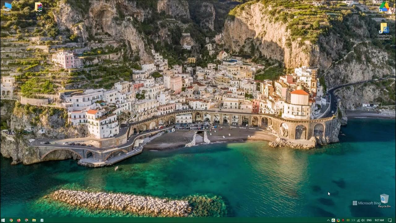 Amalfi, Amalfiküste, Italien, Küstenort, Steilküste, Türkises Meer, HD, Breitbild-Hintergrundbild