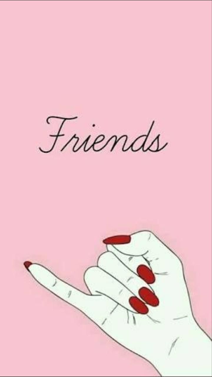Friends, Pinky Promise, Hand, Rosa, Hintergrundbild für iPhone und Android