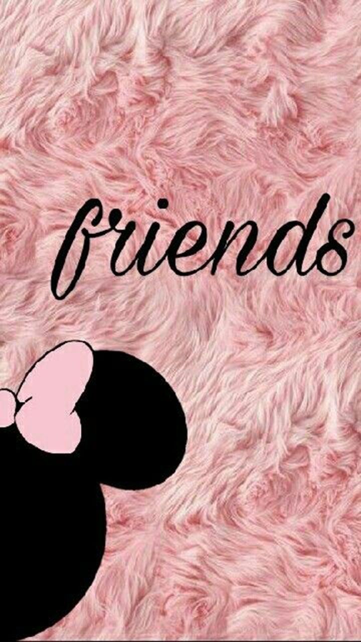 Friends, Minnie Maus, Plüsch, Rosa, HD, Hintergrundbild fürs Handy