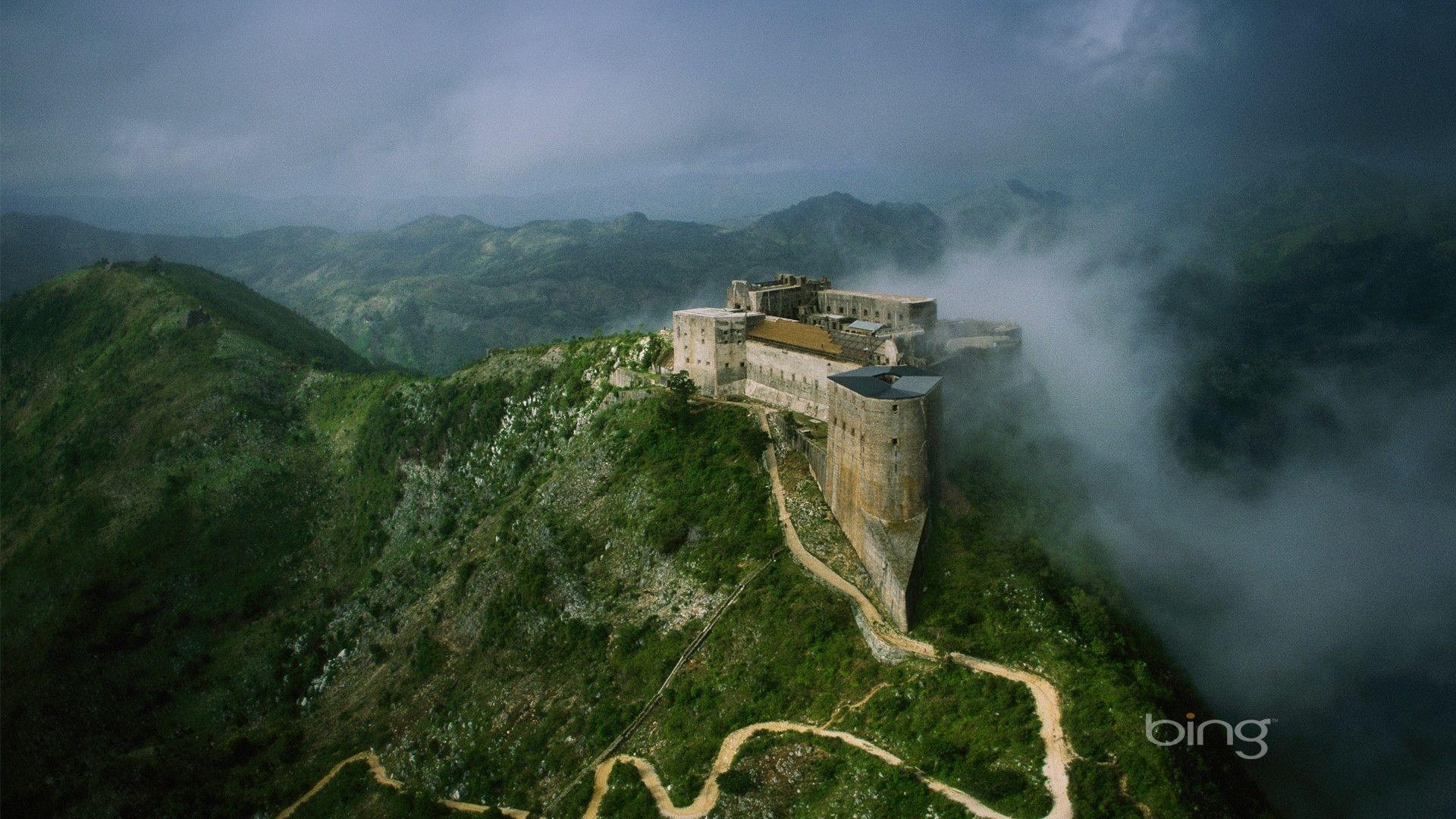 Citadelle Laferrière, Haiti, Festung, Berg, Nebel, Luftaufnahme, Full HD, Desktop-Hintergrund