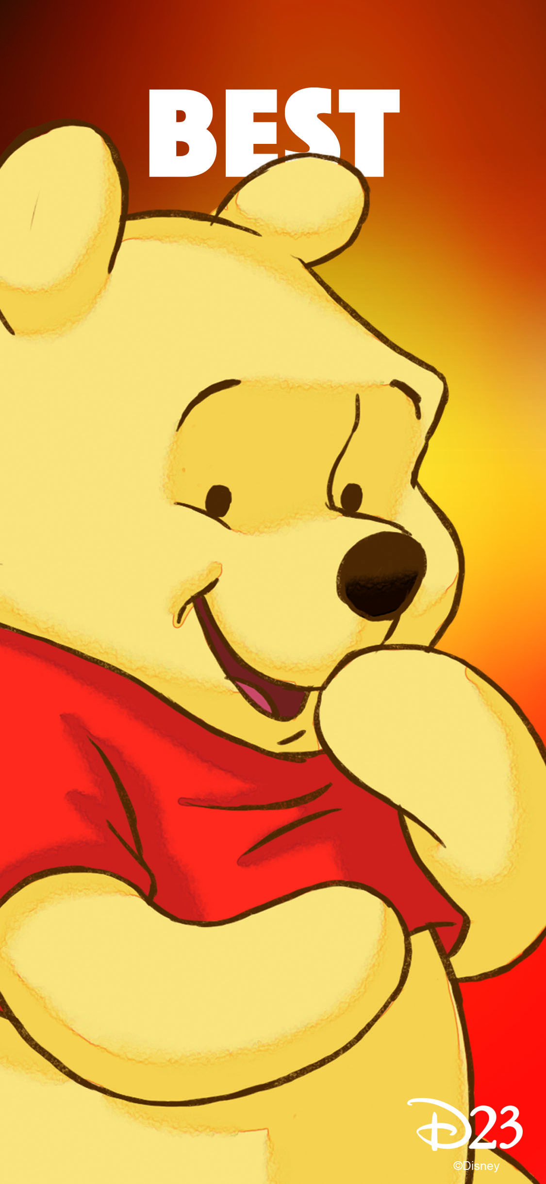 Winnie Puuh, Disney, Best, Rot, Full HD, Hintergrundbild fürs Handy