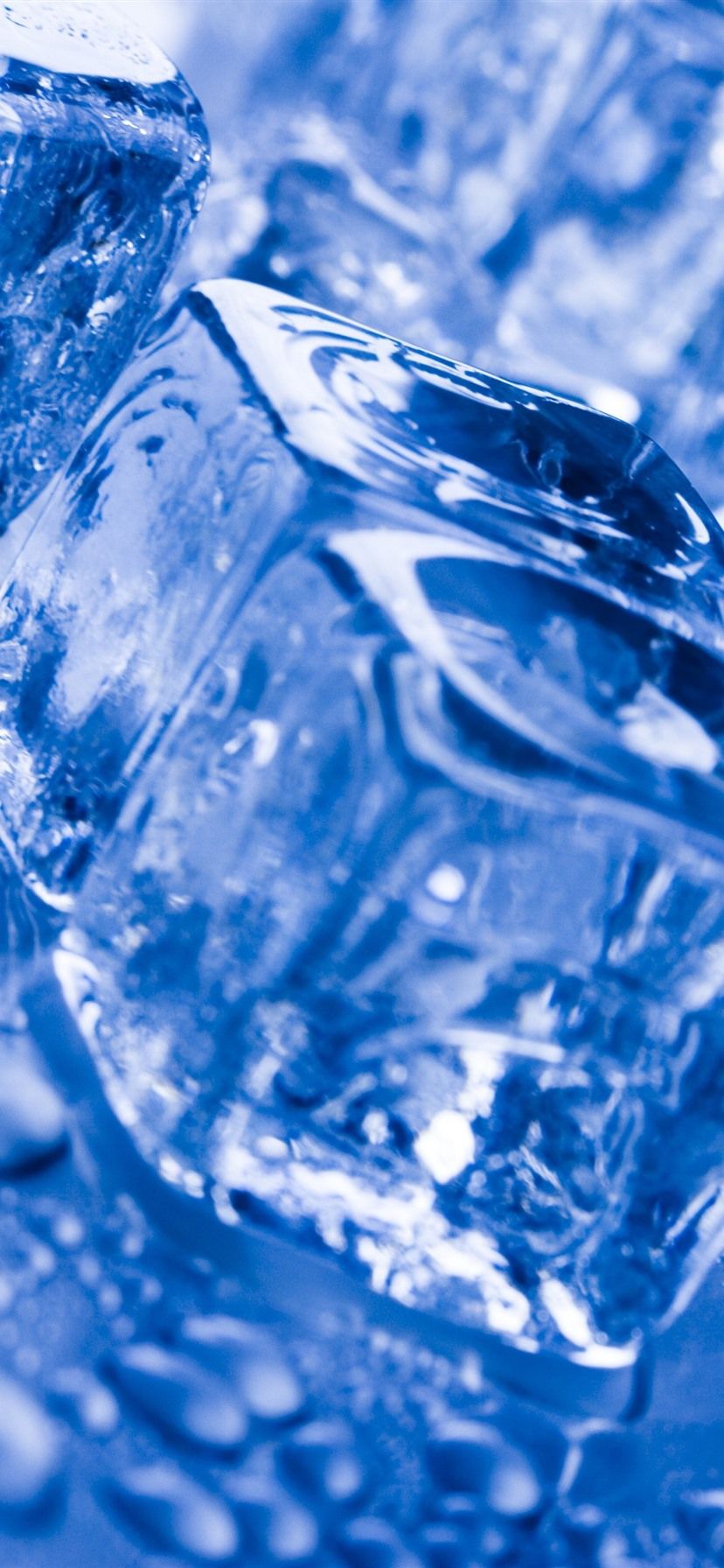Eis, Kristalle, Eisblau, Nahaufnahme, Hochformat, HD, Hintergrundbild fürs Handy