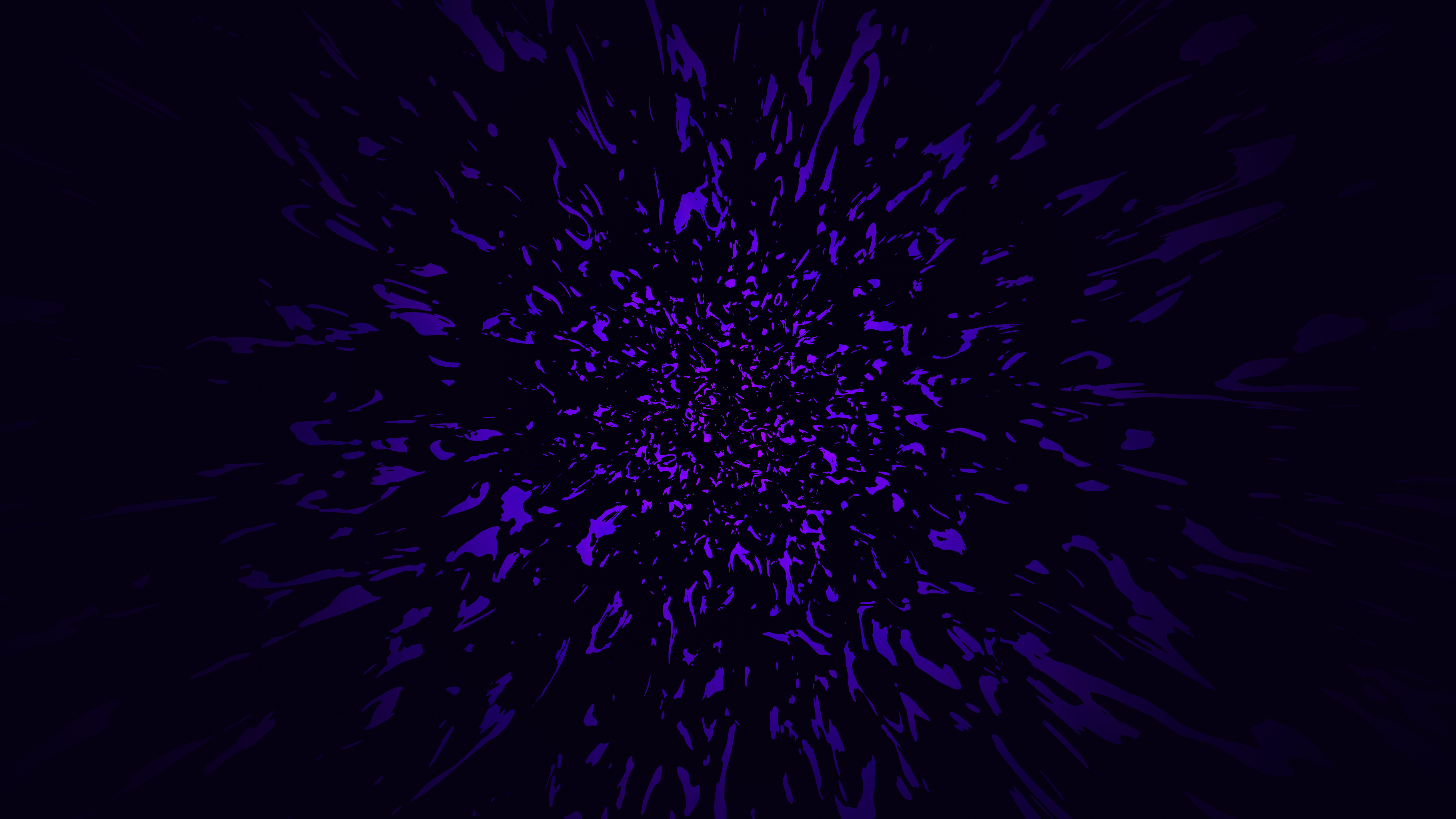 Partikel, Explosion, Violett, Abstrakt, Dunkel, 8K, Hintergrundbild für den PC