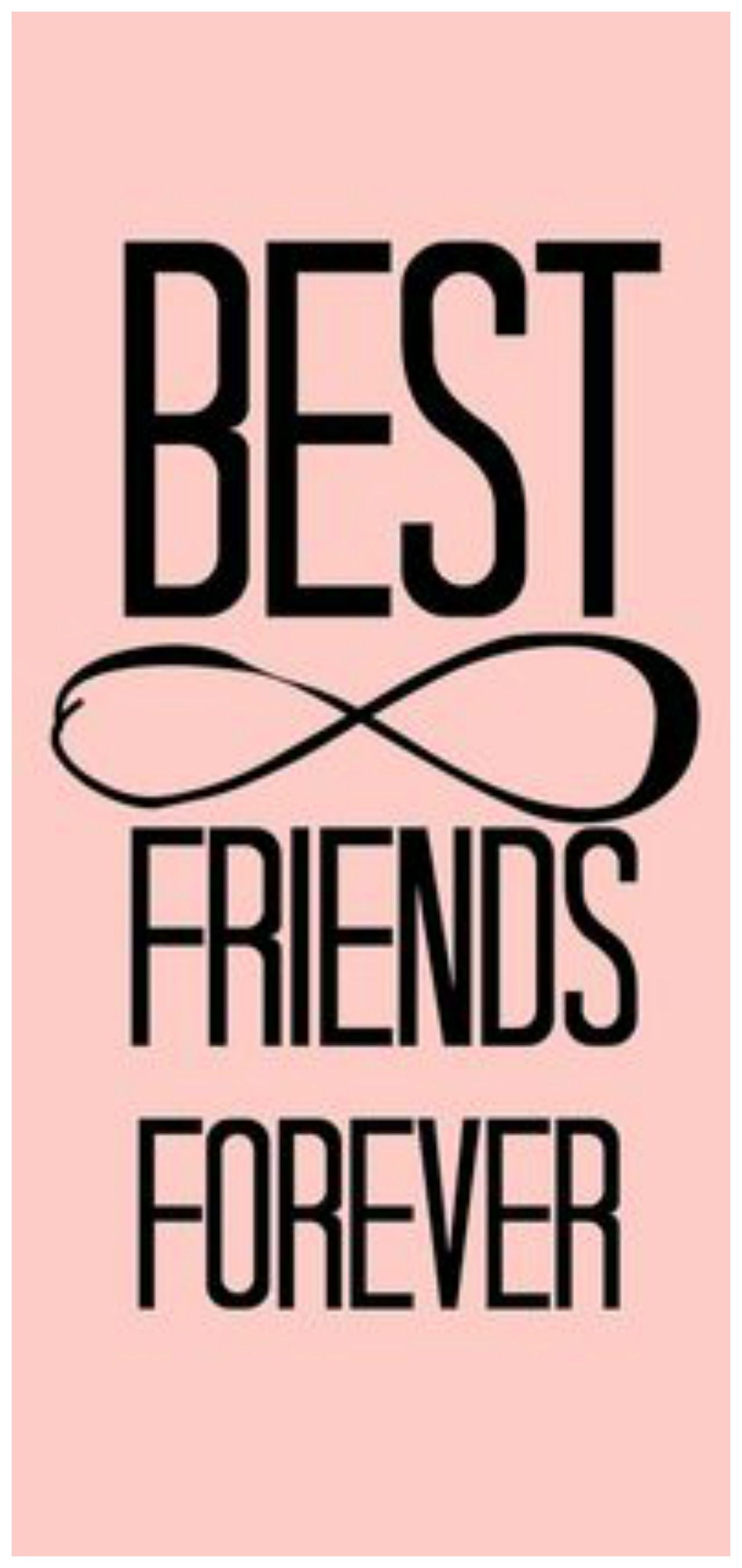 Best Friends Forever, Unendlichkeitszeichen, Schriftzug, Rosa, Sperrbildschirm fürs iPhone