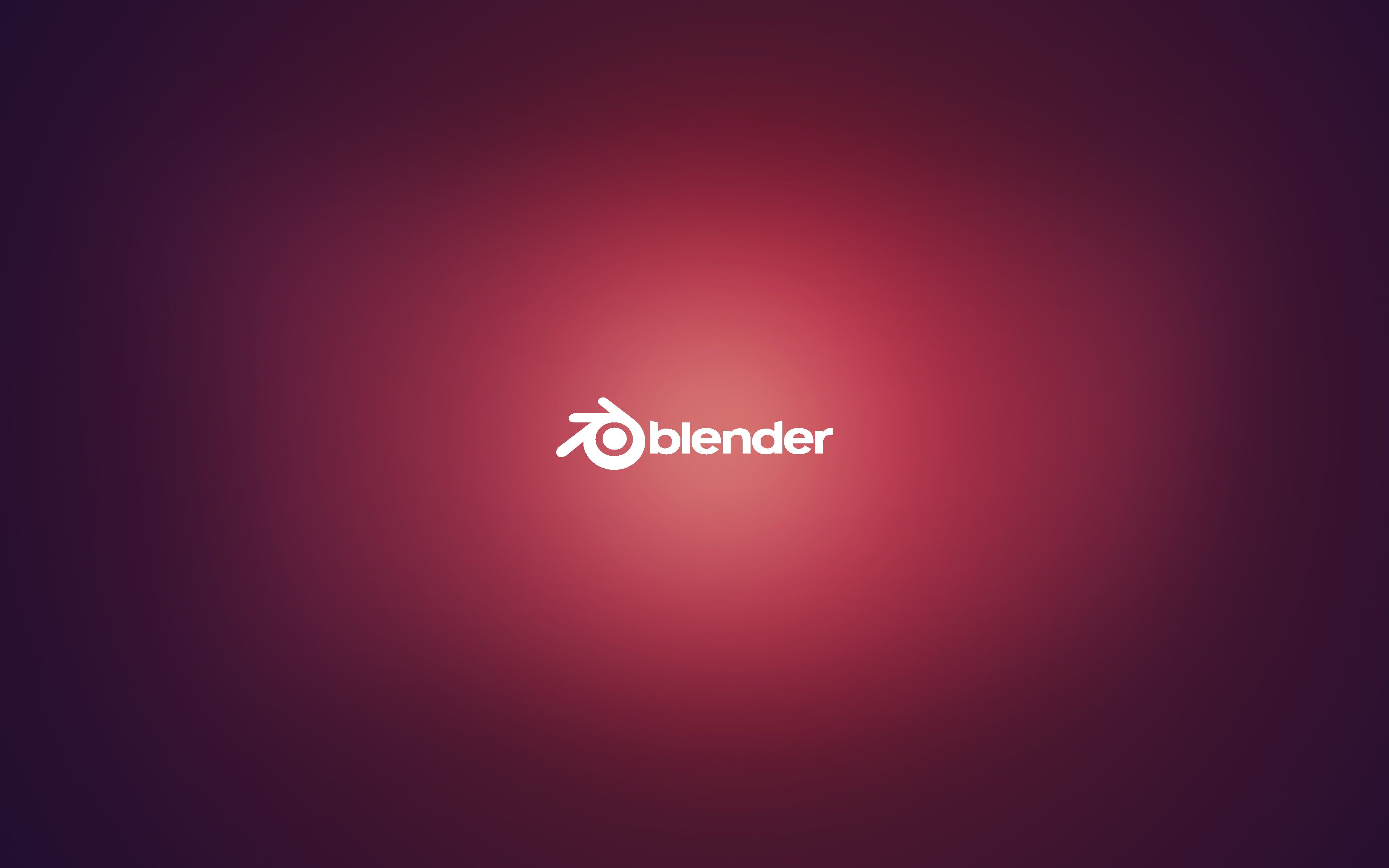 Blender, Logo, Verlauf, Bordeaux, Minimalistisch, 16:10, 4K-Hintergrundbild für den Desktop