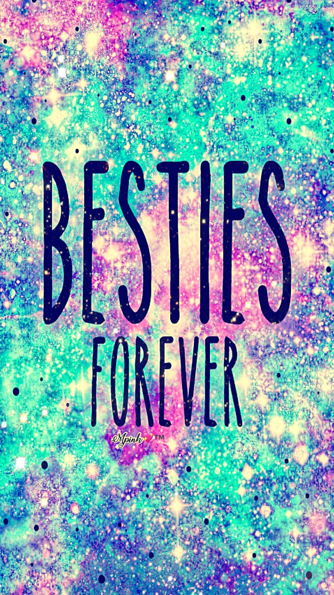 Besties Forever, Glitzer, Schriftzug, Bunt, Full HD, Hintergrundbild fürs Handy