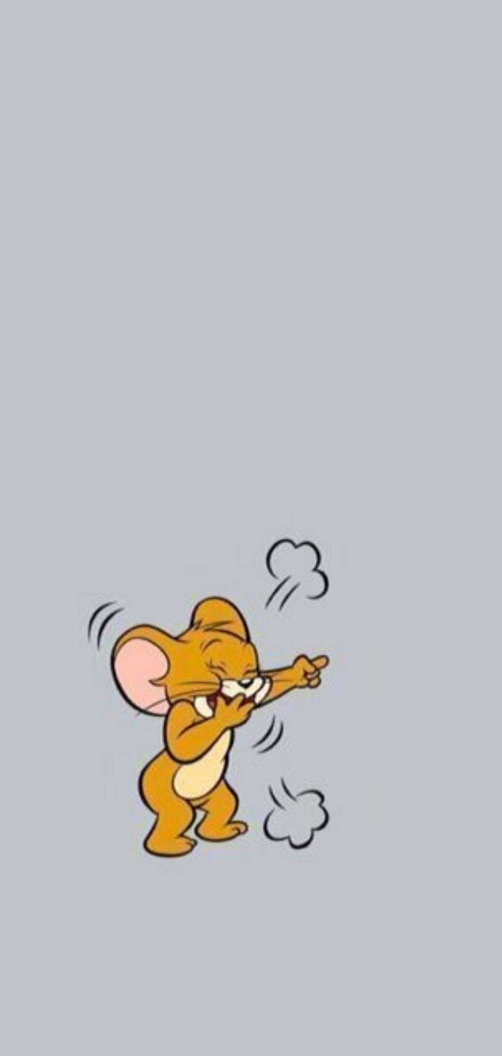 Jerry, Tom und Jerry, Grau, Minimalistisch, Hintergrundbild für iPhone und Android