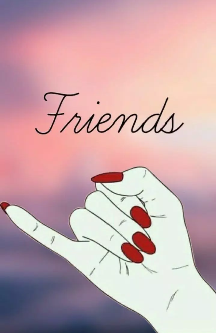 Friends, Pinky Promise, Hand, Abendhimmel, Hochformat, Hintergrundbild fürs Smartphone
