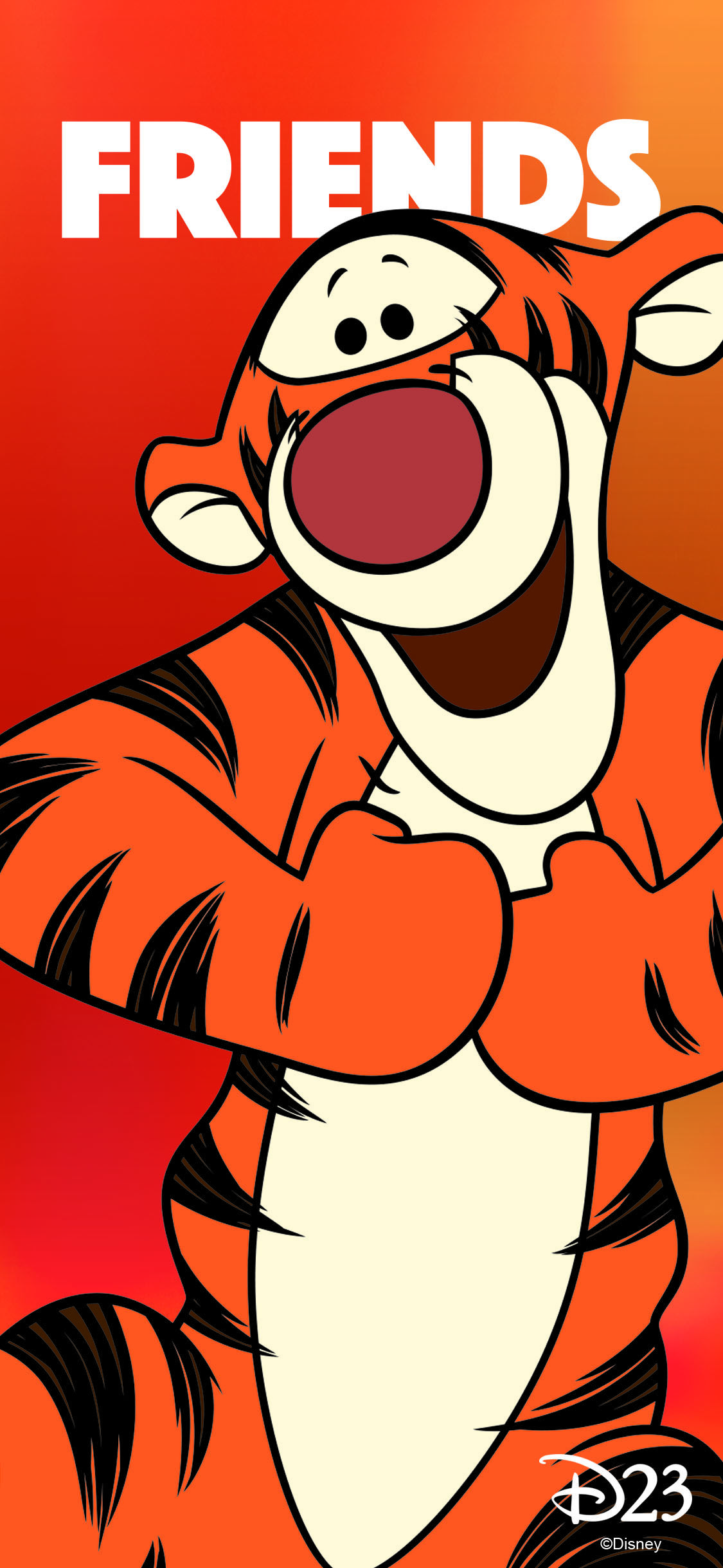 Tigger, Winnie Puuh, Friends, Orange, Full HD, Sperrbildschirm fürs iPhone
