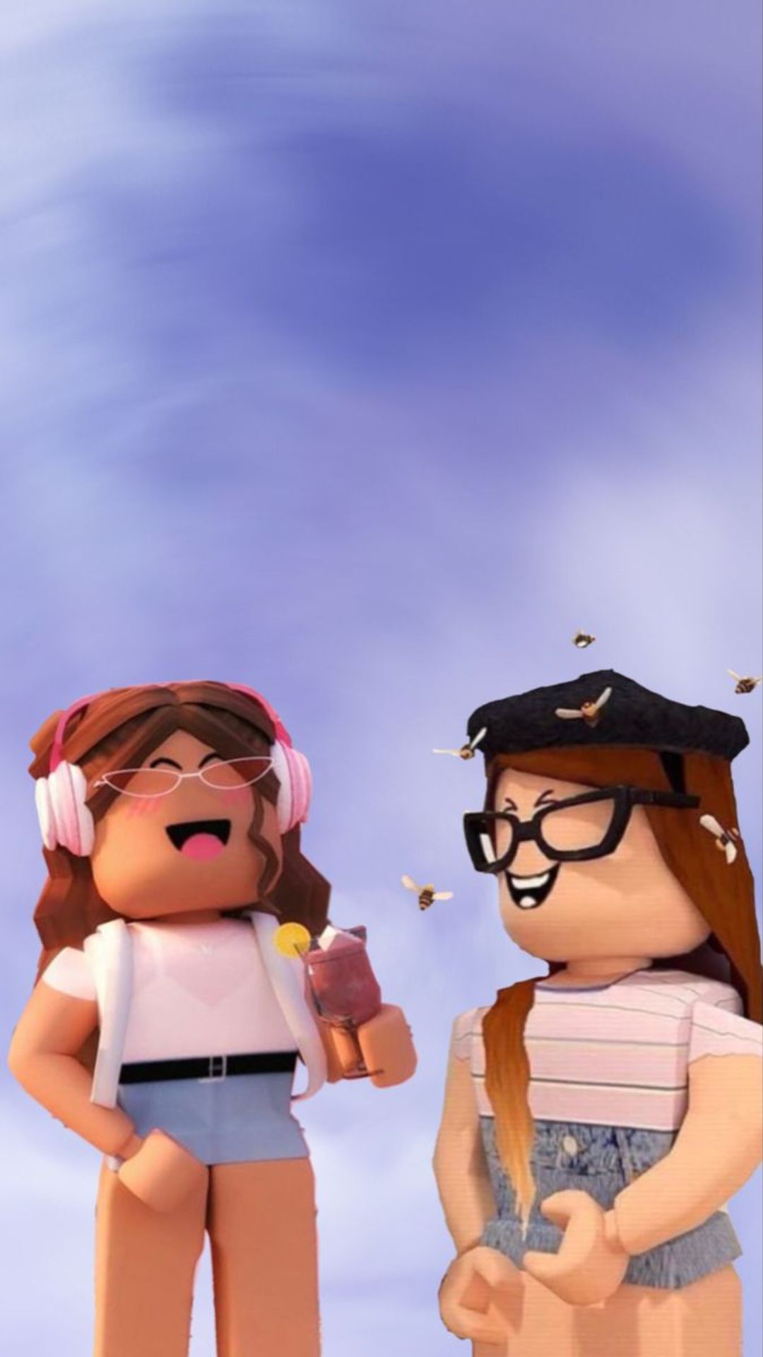 Roblox, Avatare, Freunde, Himmel, Full HD, Sperrbildschirm fürs iPhone