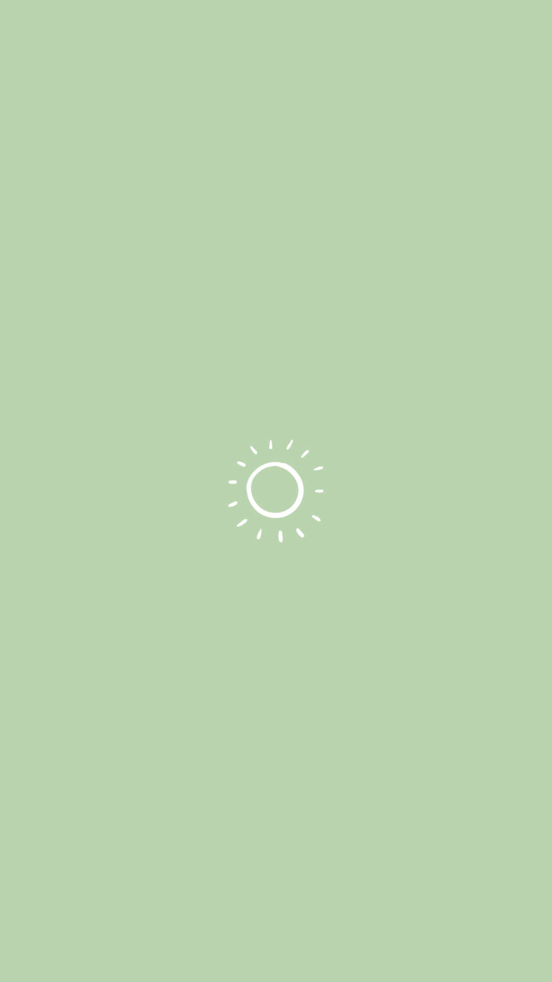 Sonne, Salbeigrün, Minimalistisch, Symbol, Pastell, Full HD, Hintergrundbild fürs Handy