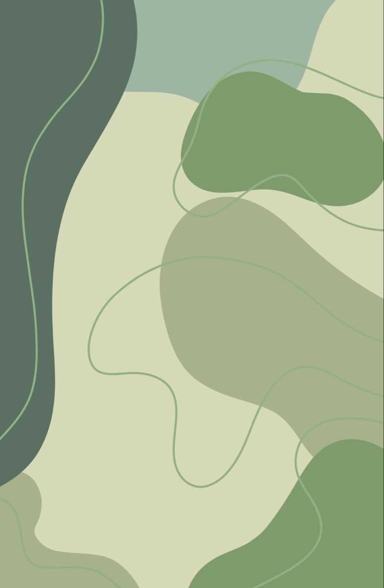 Abstrakte Formen, Olivgrün, Beige, Boho, Linien, Hintergrundbild für iPhone und Android