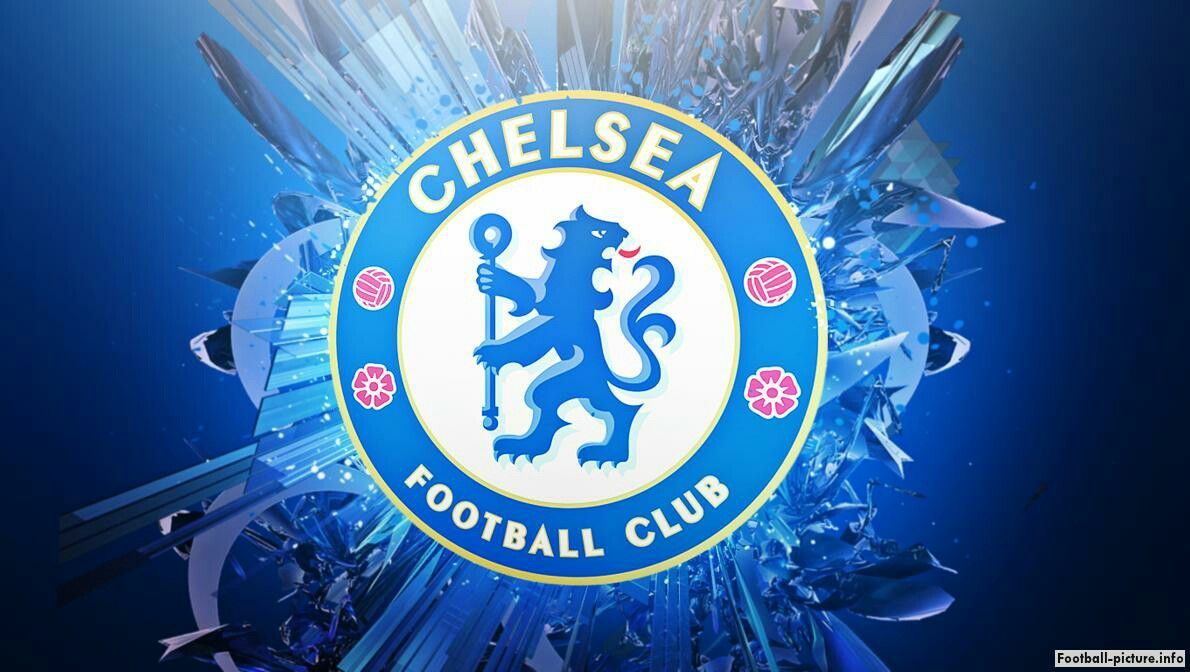 Chelsea FC, Vereinswappen, Abstrakt, Splitter, Blau, Hintergrundbild