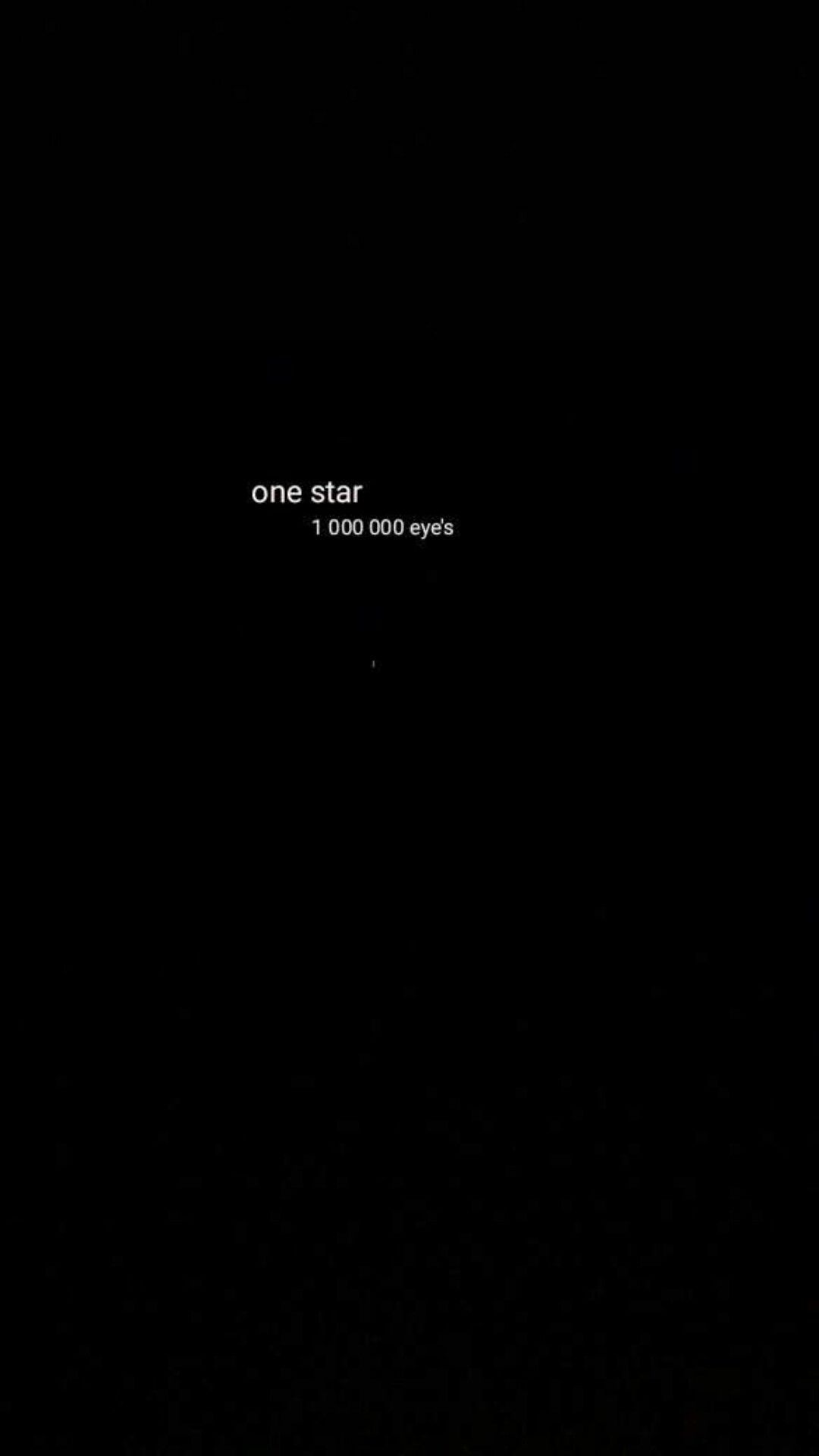 One Star, Text, Schwarzer Hintergrund, Minimalistisch, Hochformat, Sperrbildschirm fürs iPhone