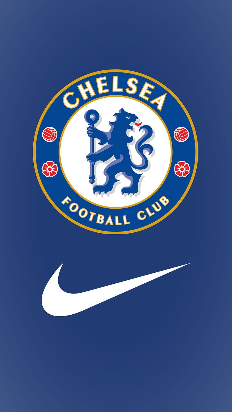 Chelsea FC, Wappen, Nike, Trikot-Design, Blau, HD, Hintergrundbild fürs Handy