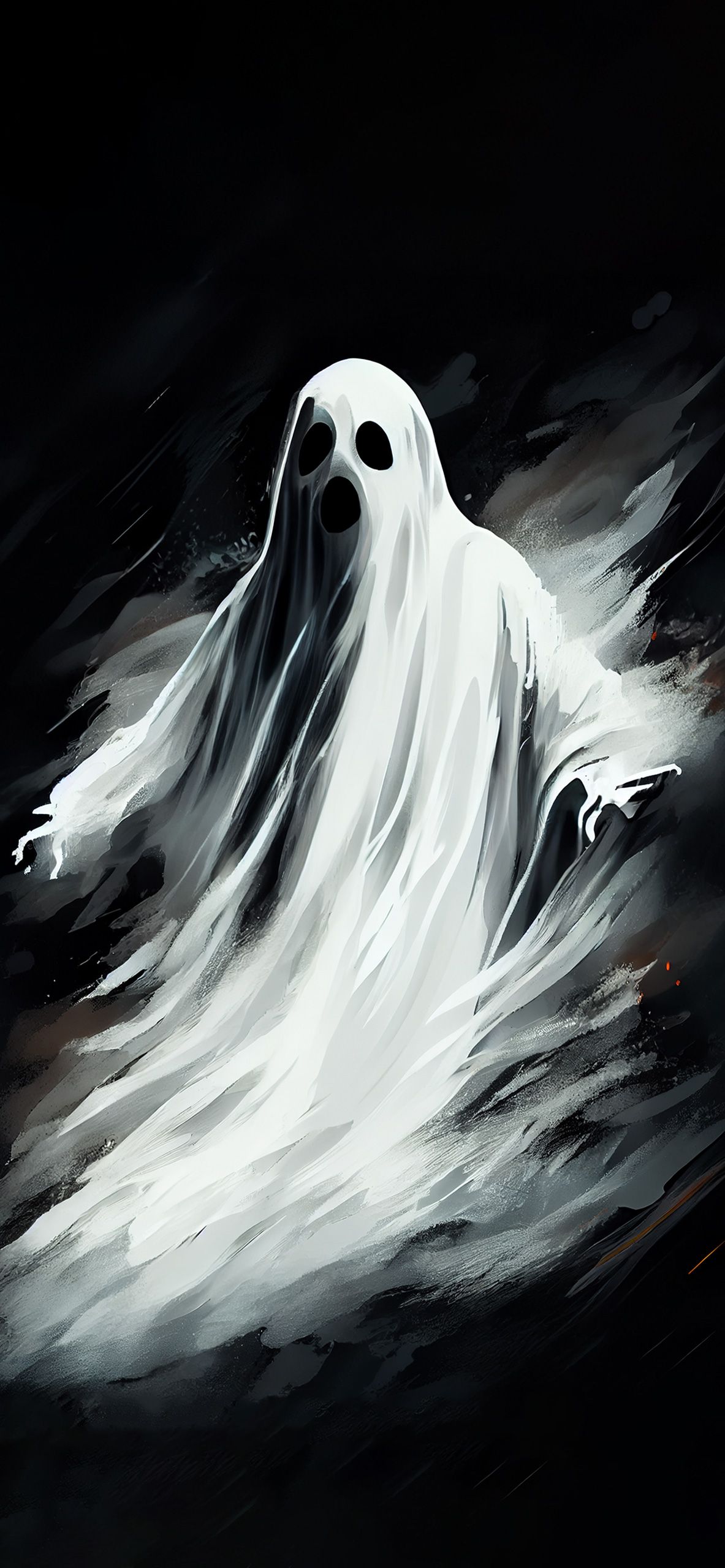 Gespenst, Geist, Halloween, Gruselig, Weiß, Hochformat, Full HD, Sperrbildschirm fürs iPhone