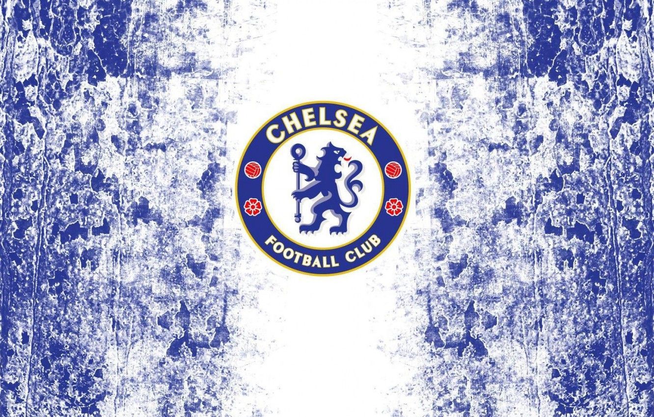 Chelsea FC, Wappen, Grunge, Weiß-Blau, Fußballverein, HD, Hintergrundbild für den PC