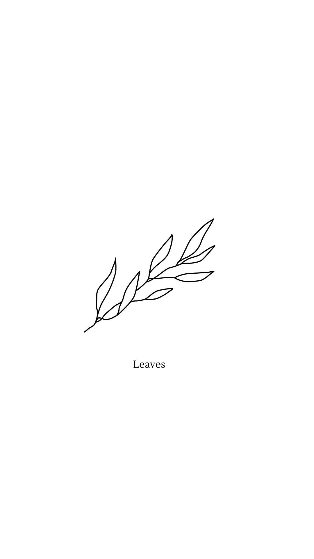 Zweig, Line Art, Minimalistisch, Weißer Hintergrund, Full HD, Sperrbildschirm fürs iPhone