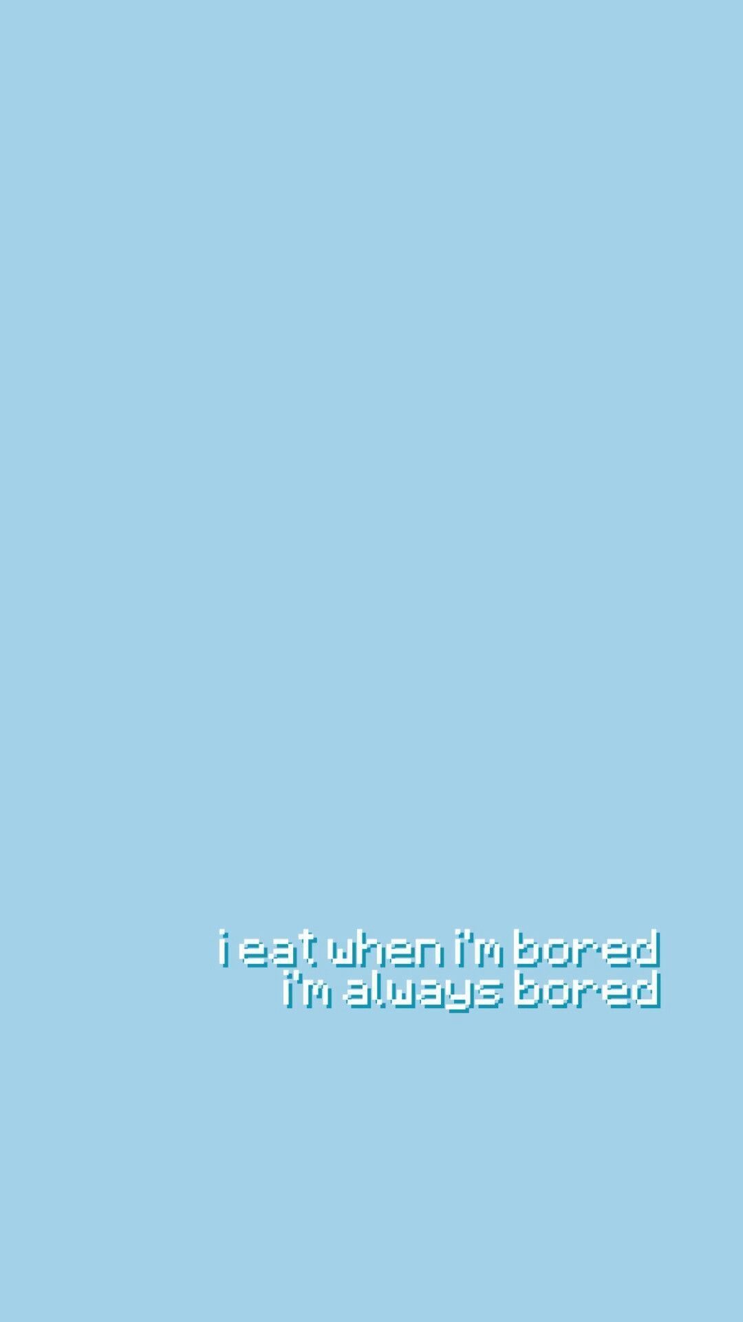 Zitat, Text, Hellblau, Minimalistisch, Hochformat, Full HD, Hintergrundbild fürs Handy