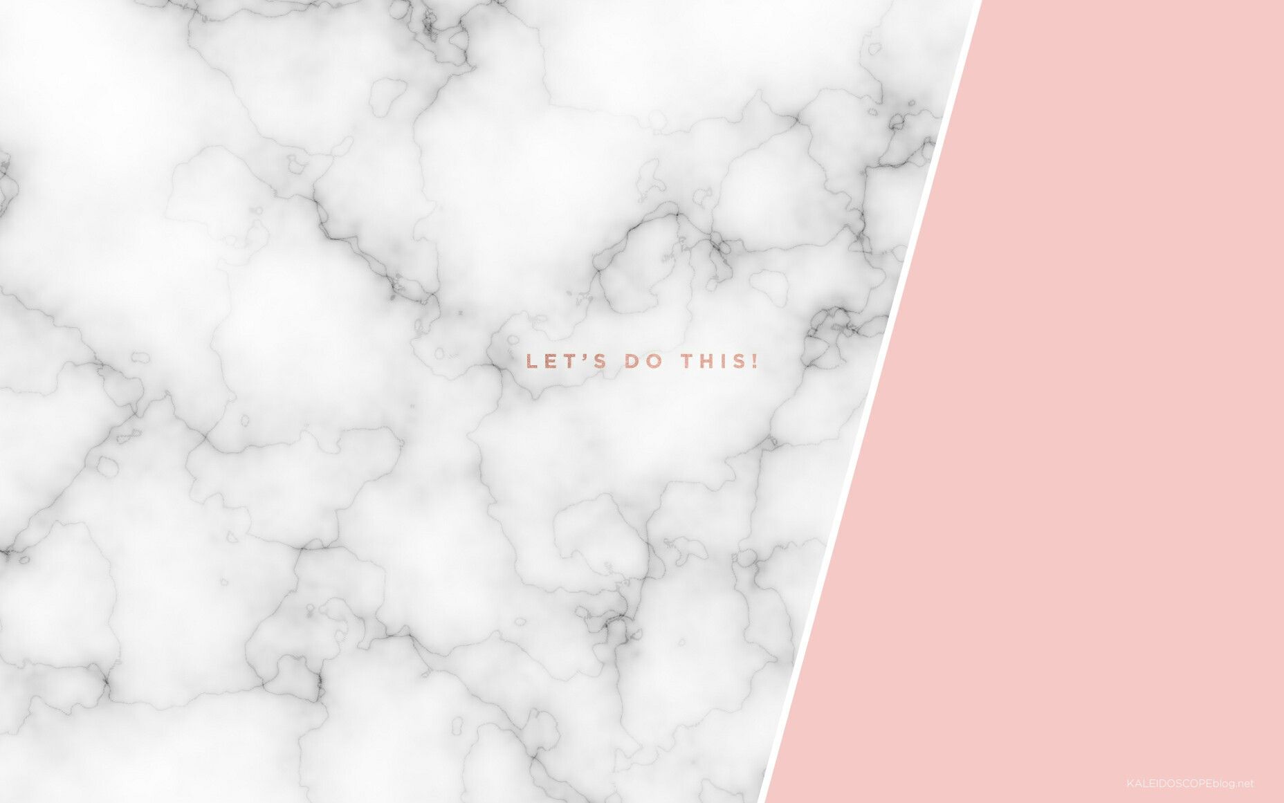 Weißer Marmor, Let's Do This, Spruch, Rosa Fläche, Diagonale, HD, PC-Hintergrundbild