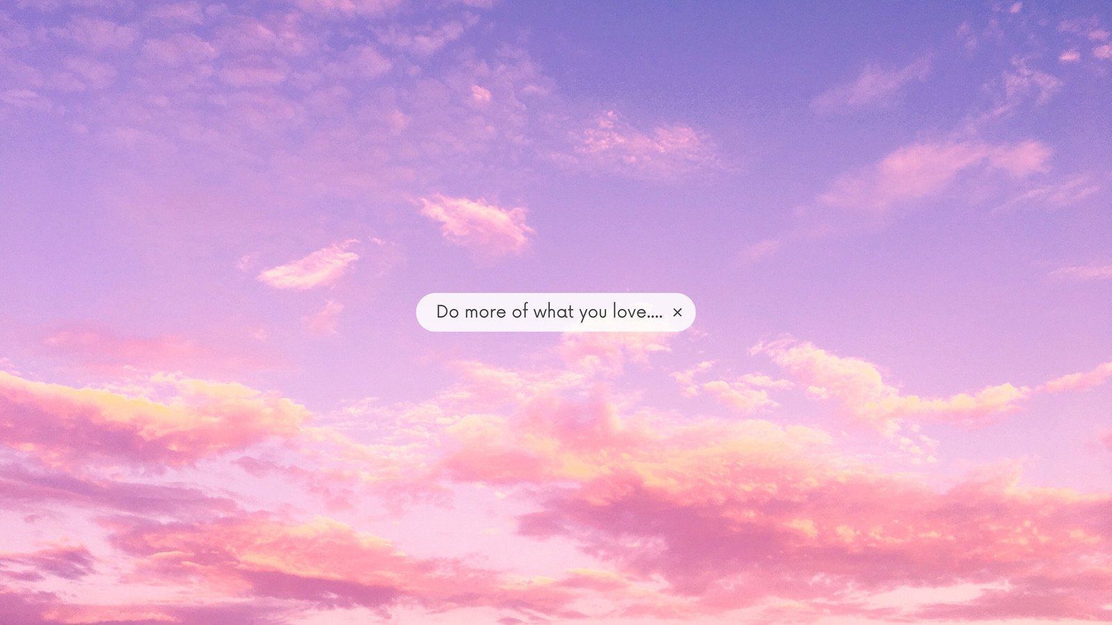 Do more of what you love, Himmel, Wolken, Lila, Sonnenuntergang, HD, Laptop-Hintergrundbild