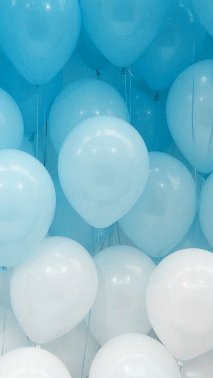 Luftballons, Ballons, Türkis, Weiß, Party, Hochformat, HD, Hintergrundbild fürs Handy