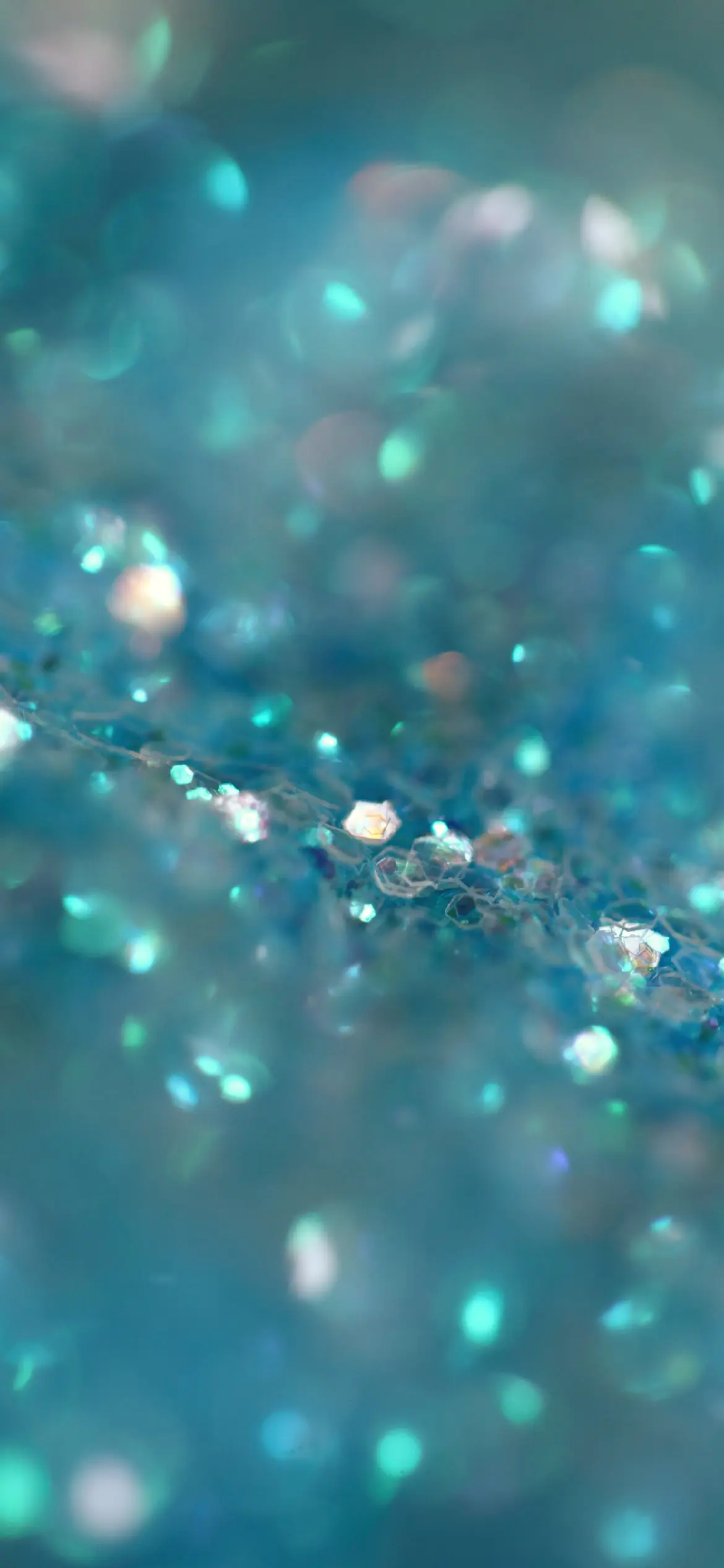 Glitzer, Bokeh, Türkis, Funkeln, Hochformat, Full HD, Hintergrundbild fürs Handy