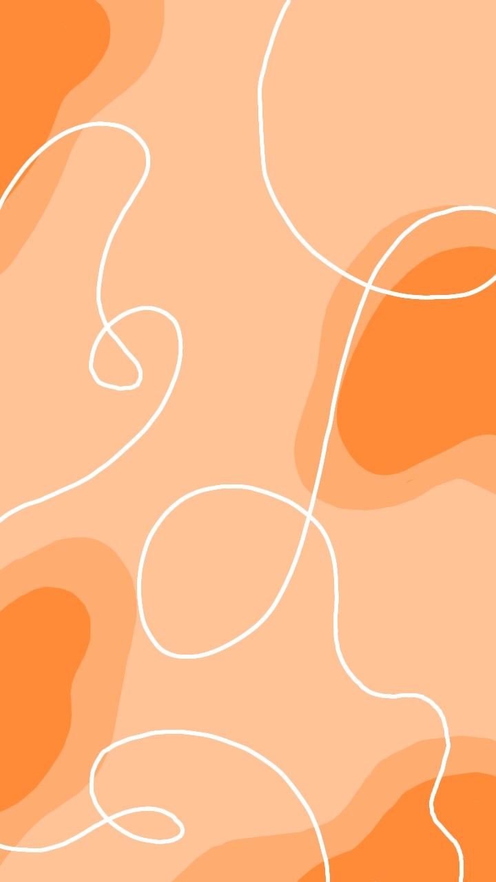 Abstrakte Formen, Linien, Pfirsichfarben, Boho, Minimalistisch, Android-Hintergrundbild